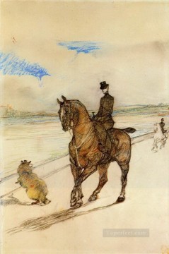  1899 Works - horsewoman 1899 Toulouse Lautrec Henri de